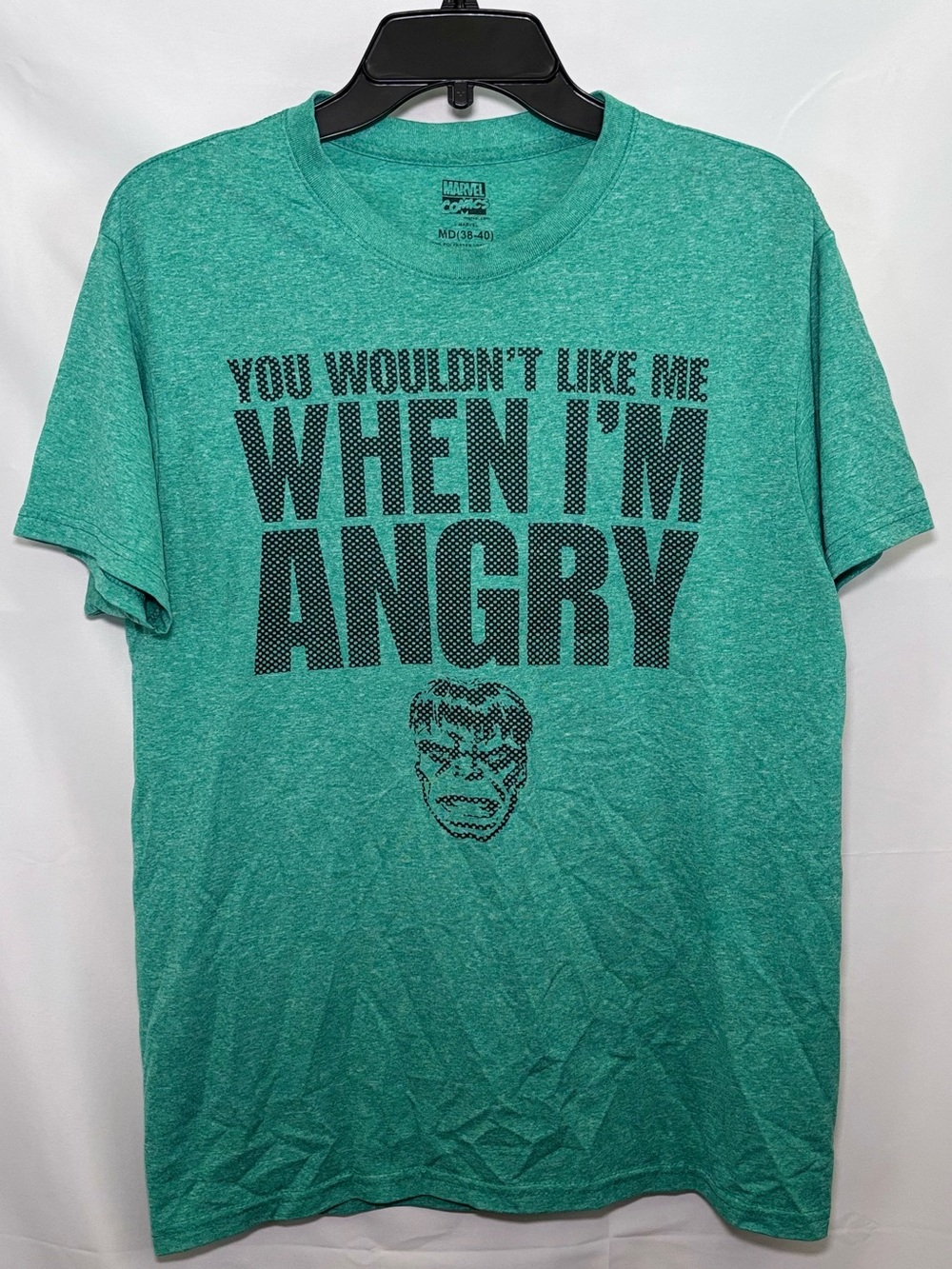 Marvel Comics Hulk You Wouldn’t Like Me When I’m Angry T-shirt Size Medium